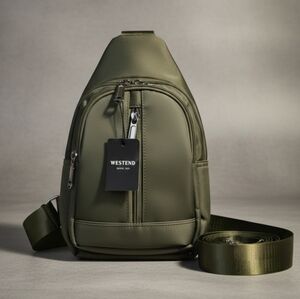 Westend Olive Green Crossbody Sling Bag - NWT Urban Sporty Daypack